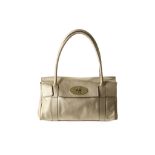 Mulberry Gilt Leather Small Bayswater, gold tone h