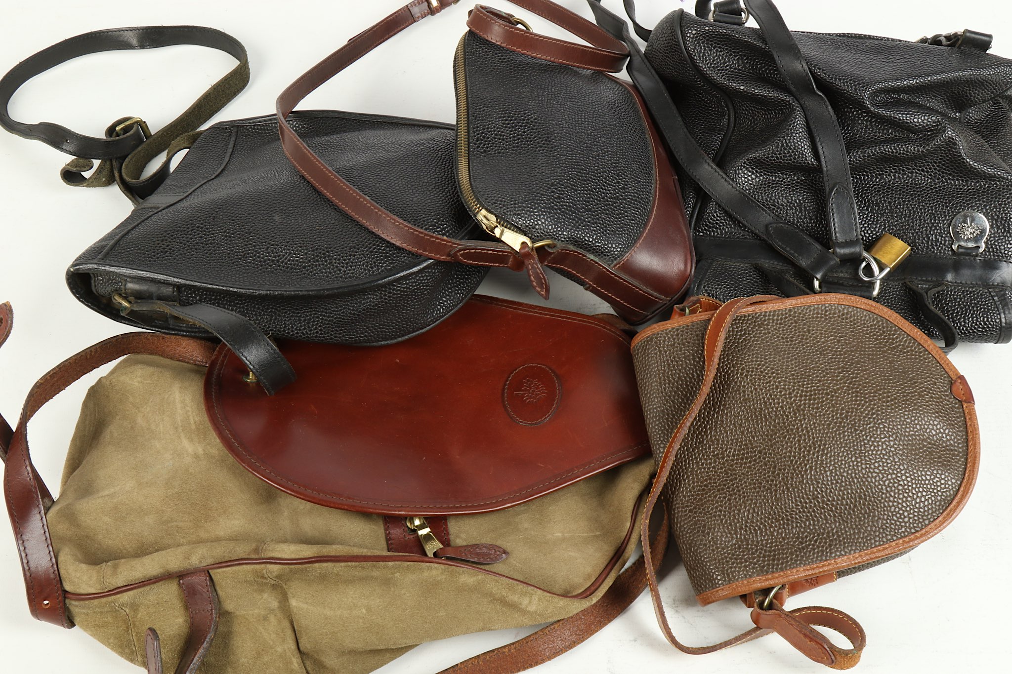 Five Vintage Mulberry Scotchgrain Handbags, to inc - Image 2 of 4