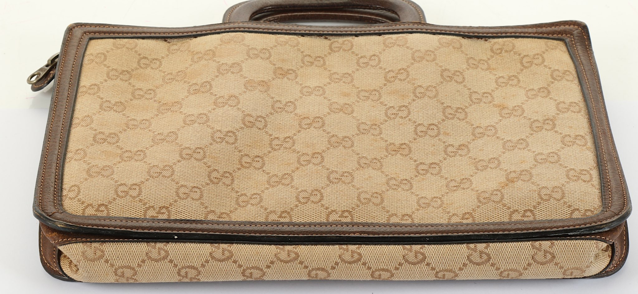 Gucci Document Holder, 1970s, brown monogram canva - Image 2 of 4
