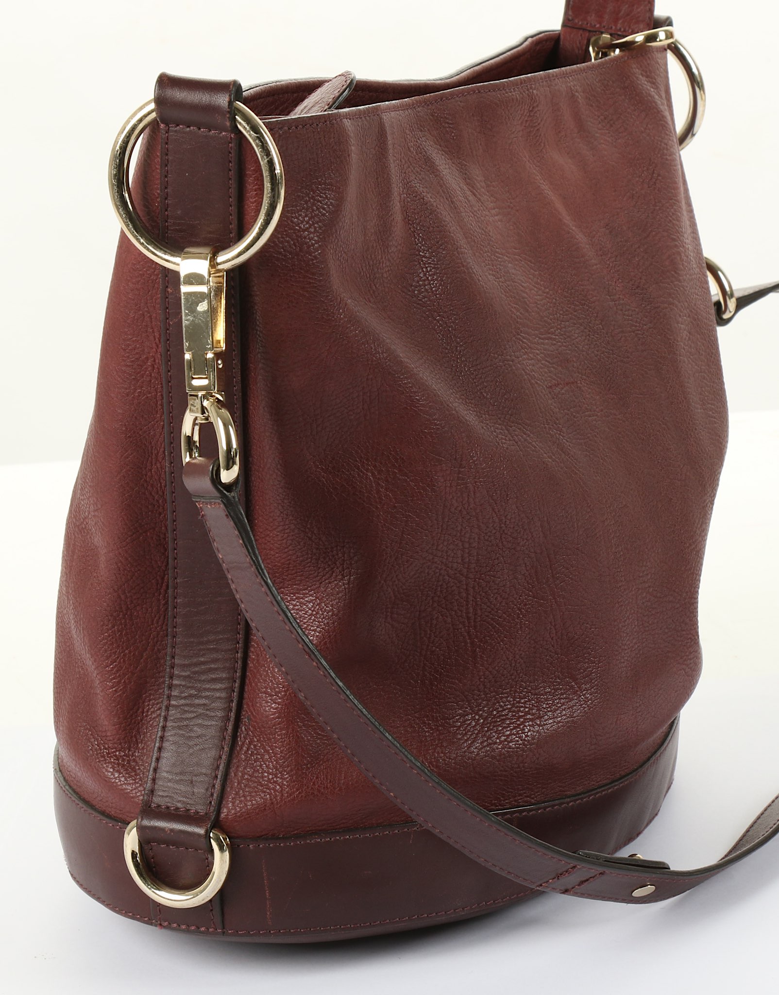 Mulberry Oxblood Jamie Bag, washed oxblood leather - Image 4 of 6