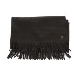 Loro Piana Black Opera Cashmere Scarf, frisson fin