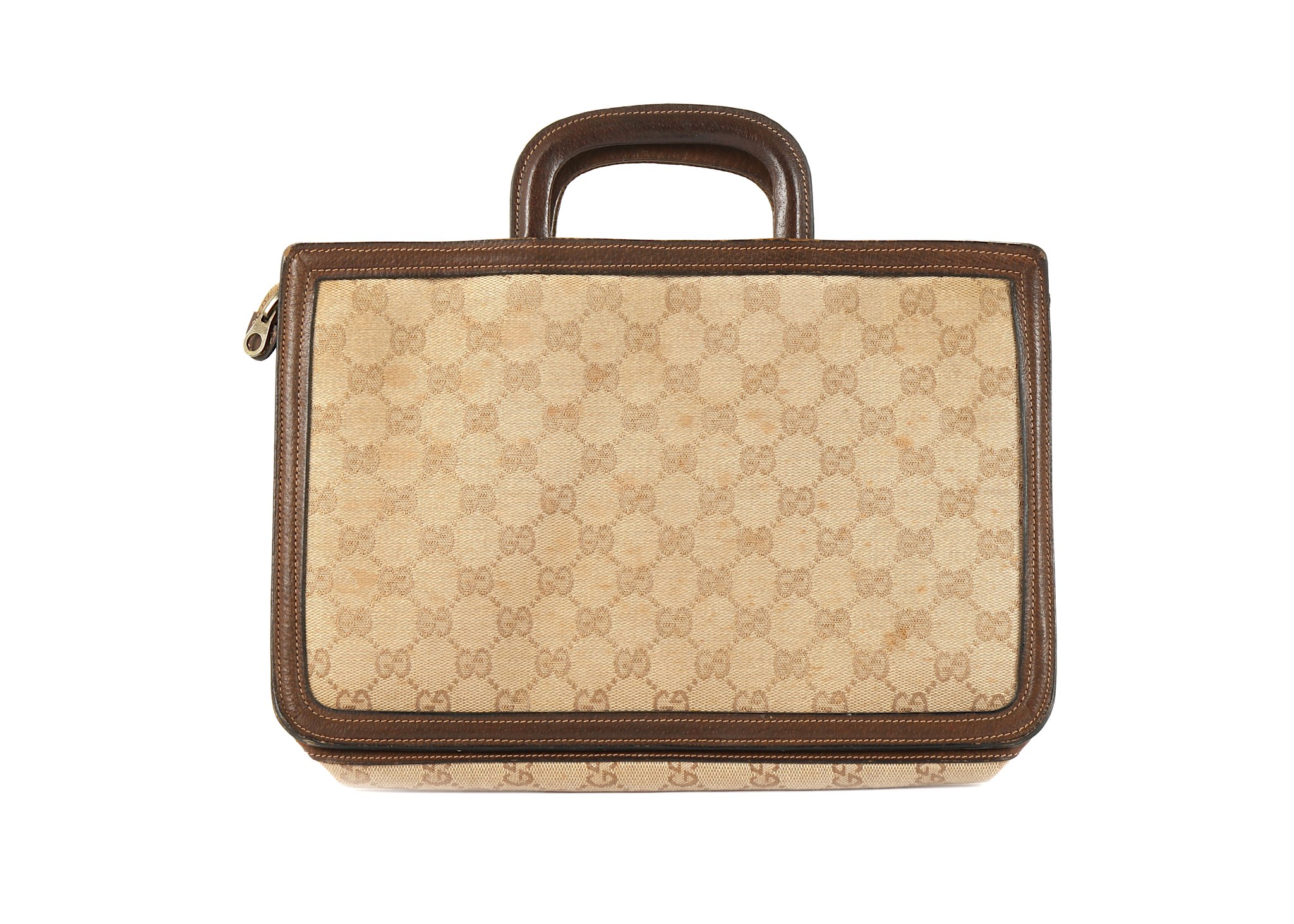 Gucci Document Holder, 1970s, brown monogram canva