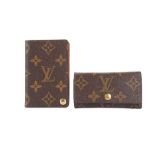 Louis Vuitton Monogram Key Holder and Card Holder,