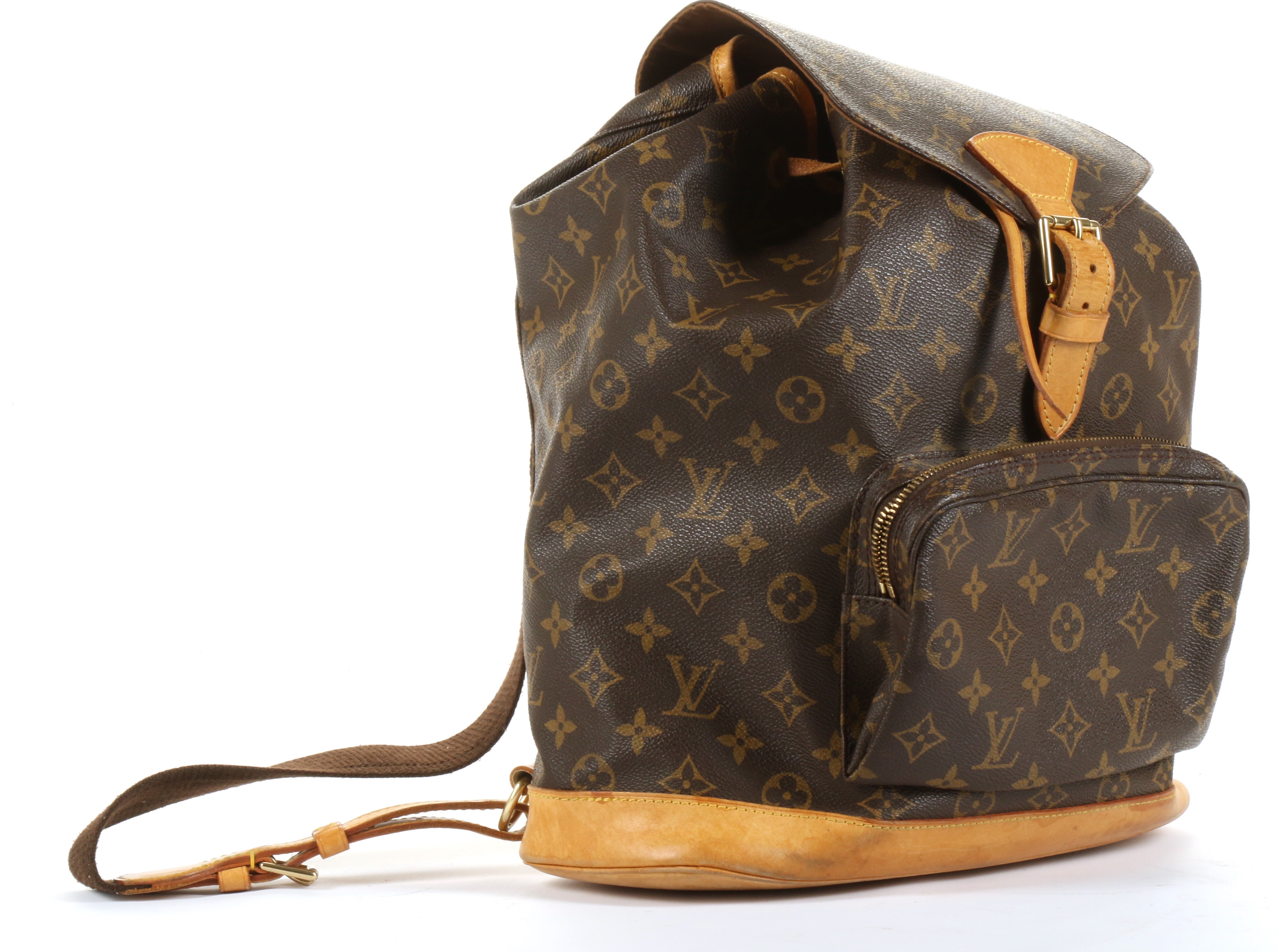 Louis Vuitton Montsouris Backpack, c. 1997, monogram canvas with leather trim and gold tone - Image 2 of 6