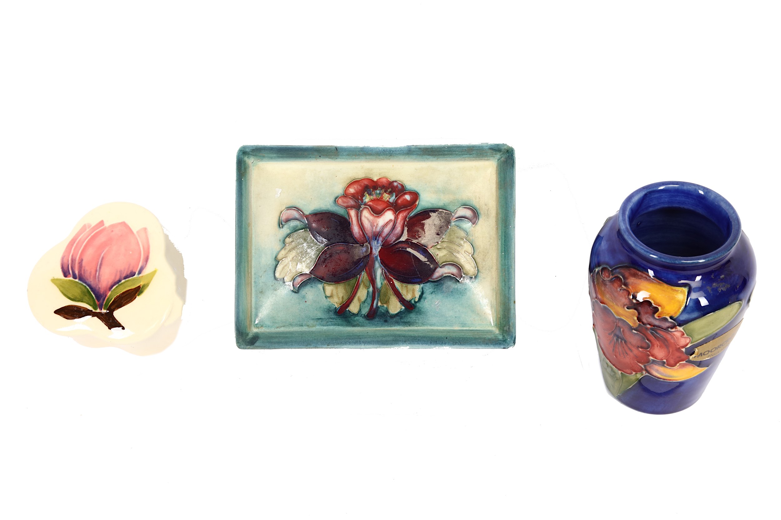 A collection of various Moorcroft pottery items, mid-20th Century and later, to include four small - Image 2 of 2