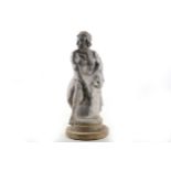 ***WITHDRAWN*** A figural lead garden fountain feature, early 20th Century, modelled as a