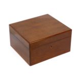 A Dunhill mahogany cased cigar humidor, late 20th Century, together with two small Manuel Lopez (