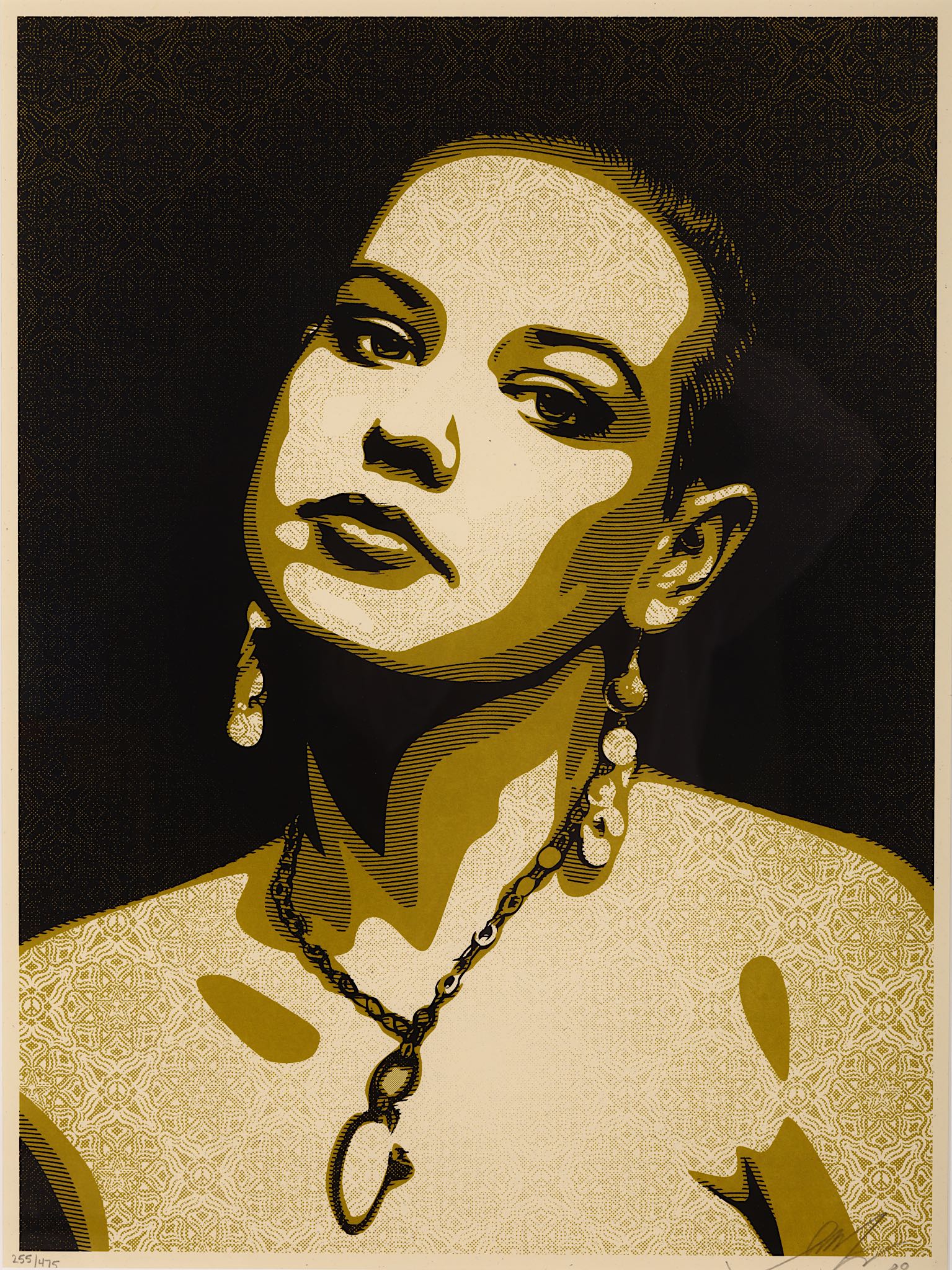 Shepard Fairey (American b.1970), 'Jessica', 2009, - Image 2 of 6