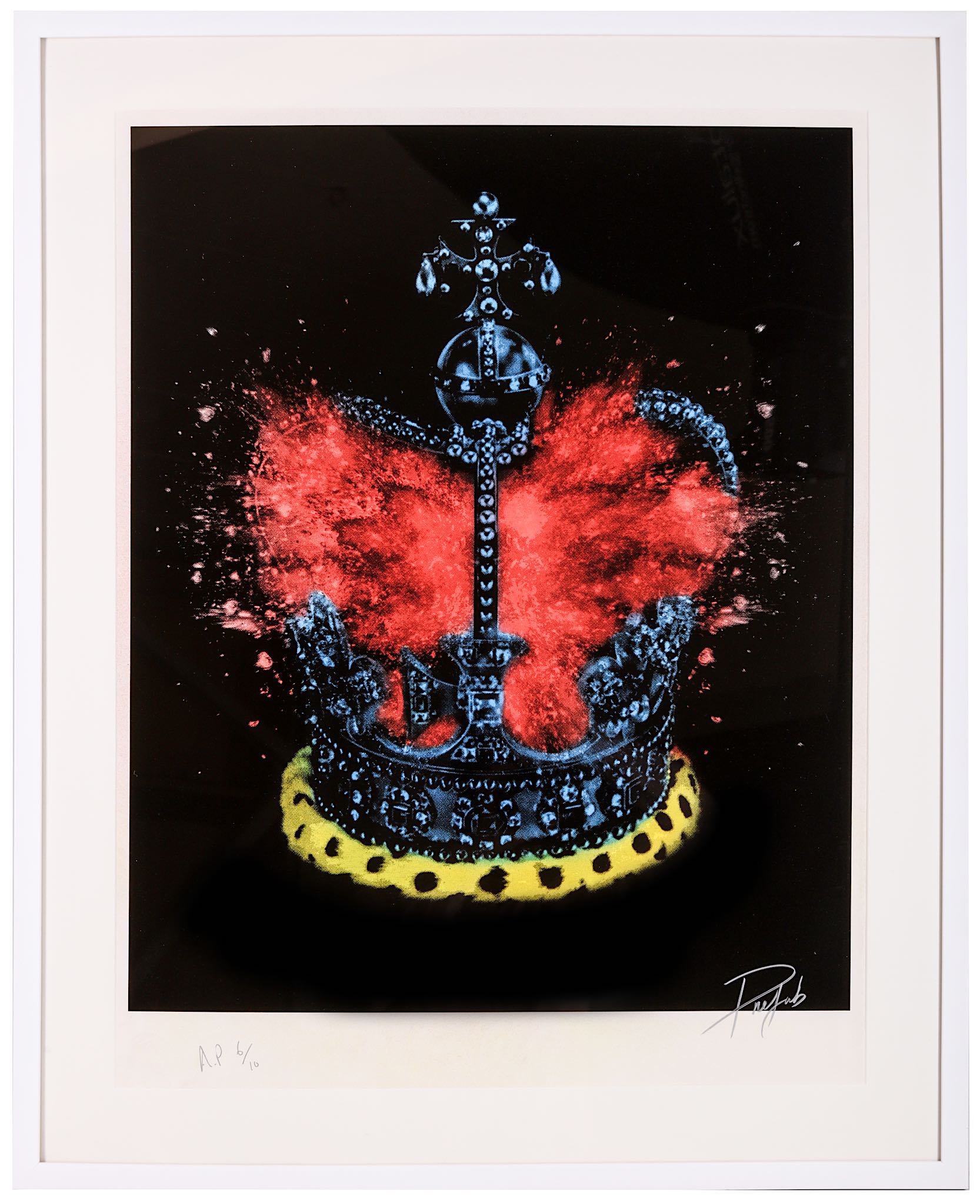 Prefab77 (British) 'Crown & Country', 2011, screenprint in colours, signed and numbered from an