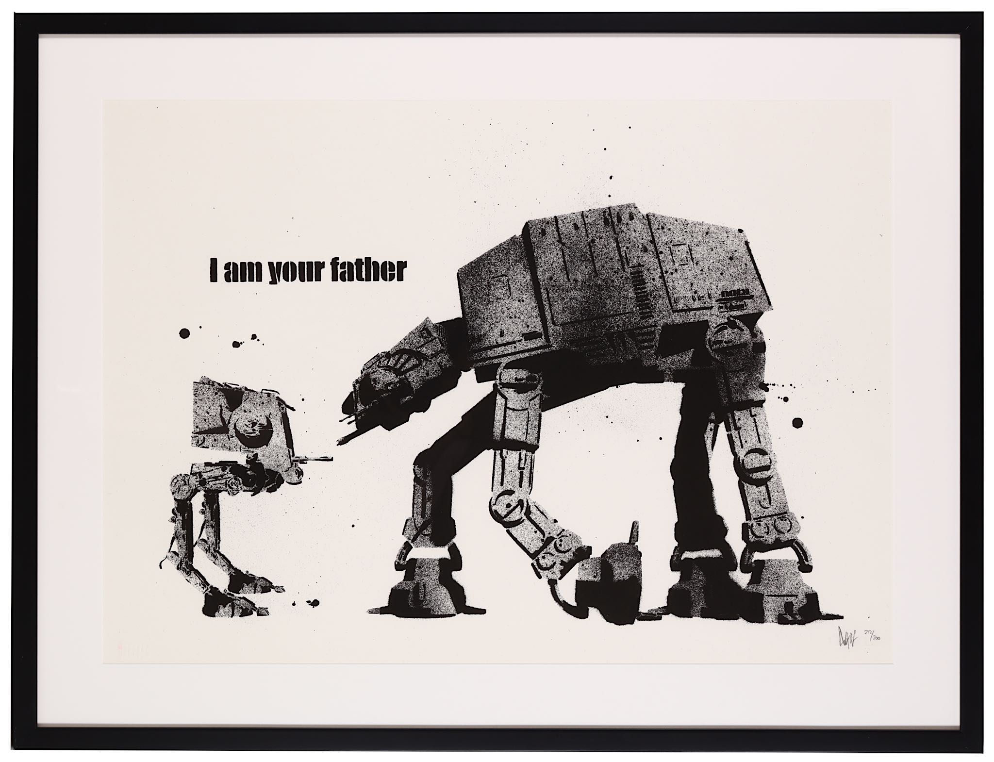 Dolk (Norwegian b.1979), 'I Am Your Father', 2007, screenprint on Keycolour Recycled Claywhite 250