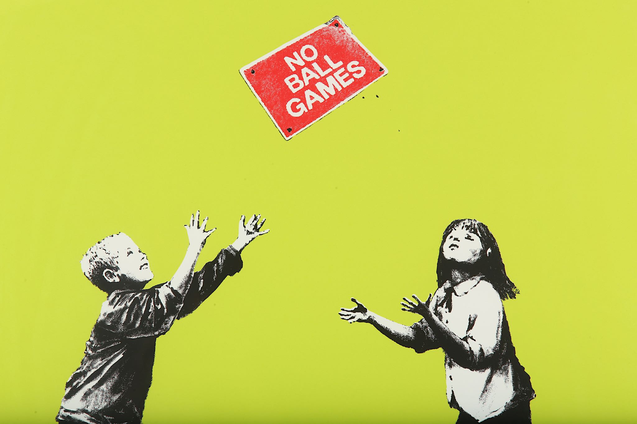 Banksy (British b.1974), 'No Ball Games (Green)', - Image 3 of 5