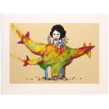 Dran (French b.1979), 'Poulet Dinosaure', 2011, screenprint in colours on 300 gsm Somerset paper,
