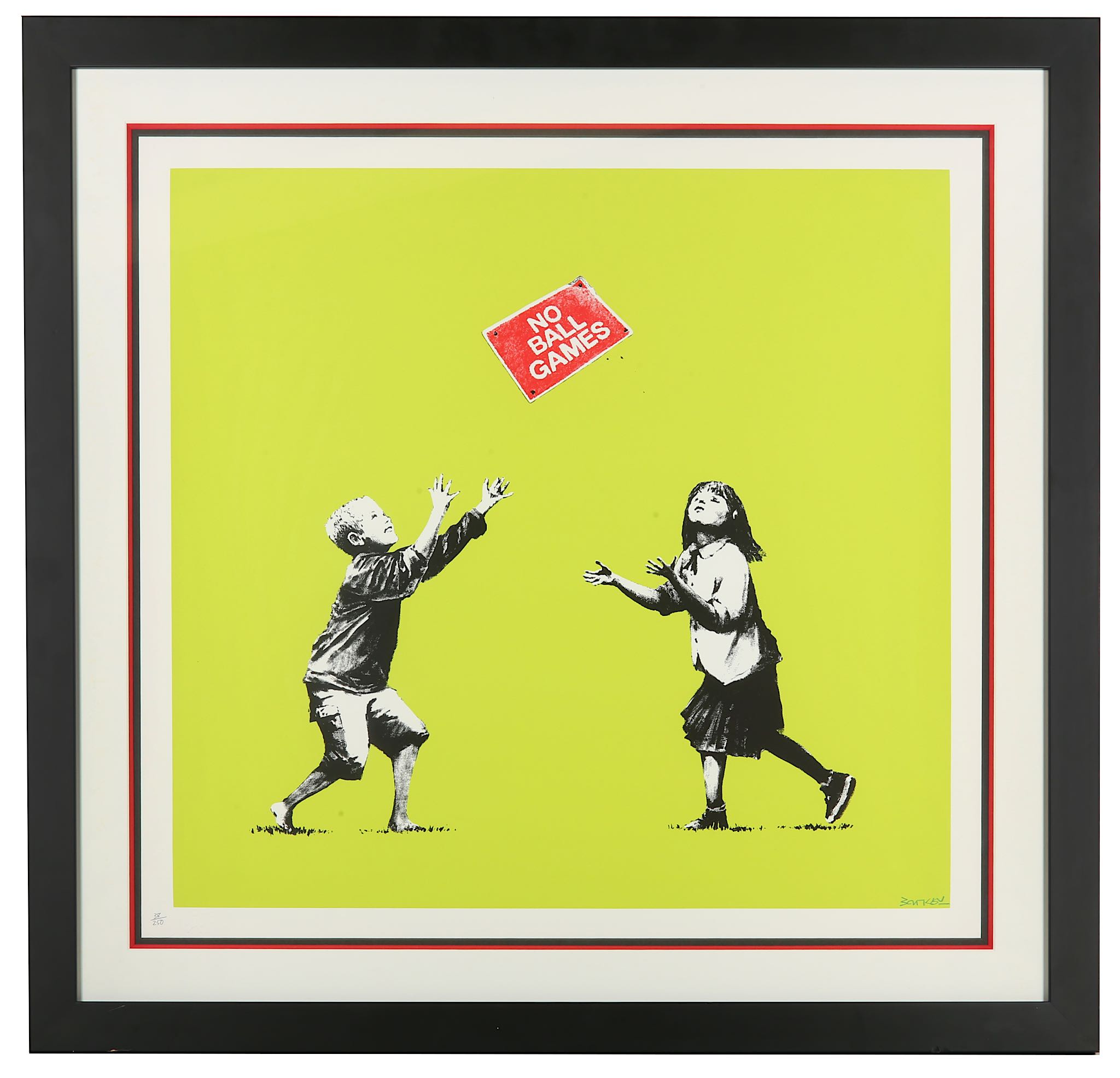 Banksy (British b.1974), 'No Ball Games (Green)',