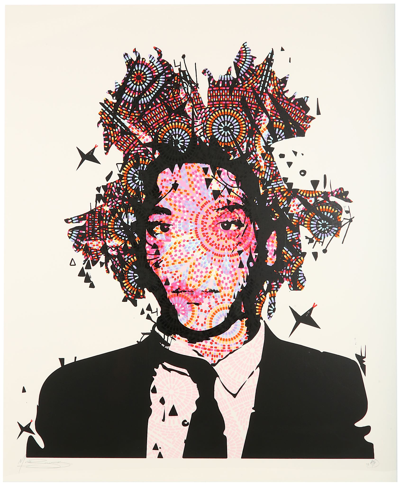 Miss Bugs (British), 'Missing Andy', 2013, screenprint in colours on archival paper, signed and AP