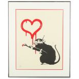 Banksy (British b.1974), 'Love Rat', 2004, screenp