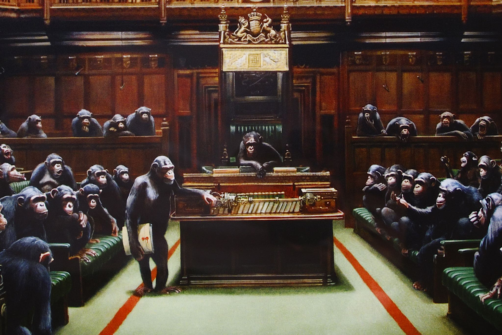 Banksy (British b.1974), 'Monkey Parliament', 2009 - Image 2 of 5