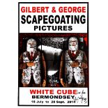 Gilbert & George (British Duo), a collection of five exhibition posters, all hand inscribed in black