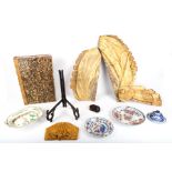 An interesting collector's lot, to include a collection of various French wine goblets, frosted