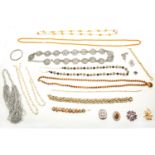 A collection of costume jewellery