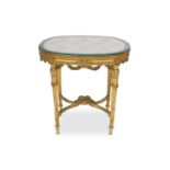 A LATE 19TH CENTURY FRENCH LOUIS XVI STYLE GILTWOO