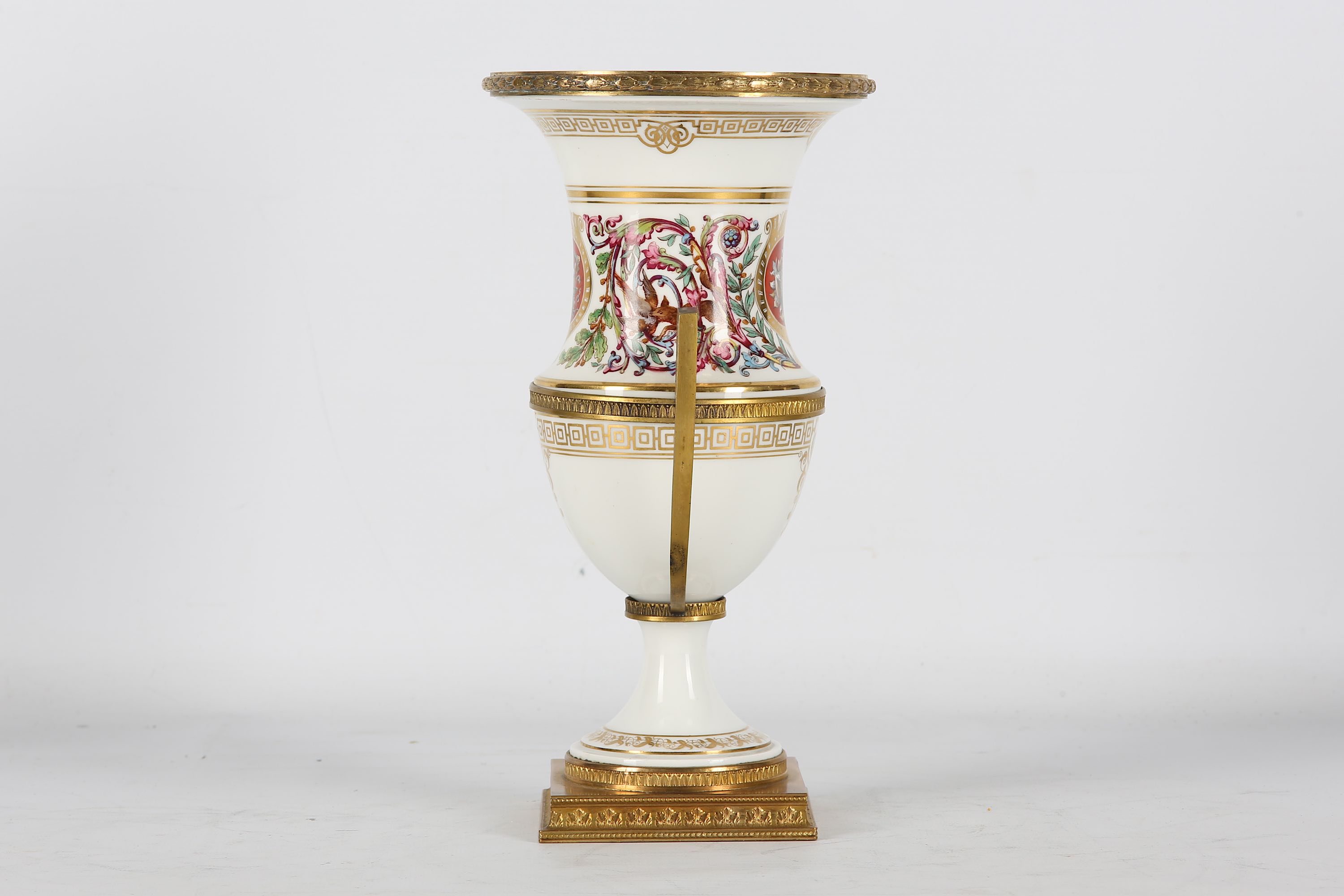 A 19TH CENTURY FRENCH SEVRES PORCELAIN AND GILT BR - Image 7 of 7