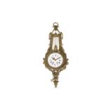 A 19TH CENTURY FRENCH GILT BRONZE CARTEL CLOCK in