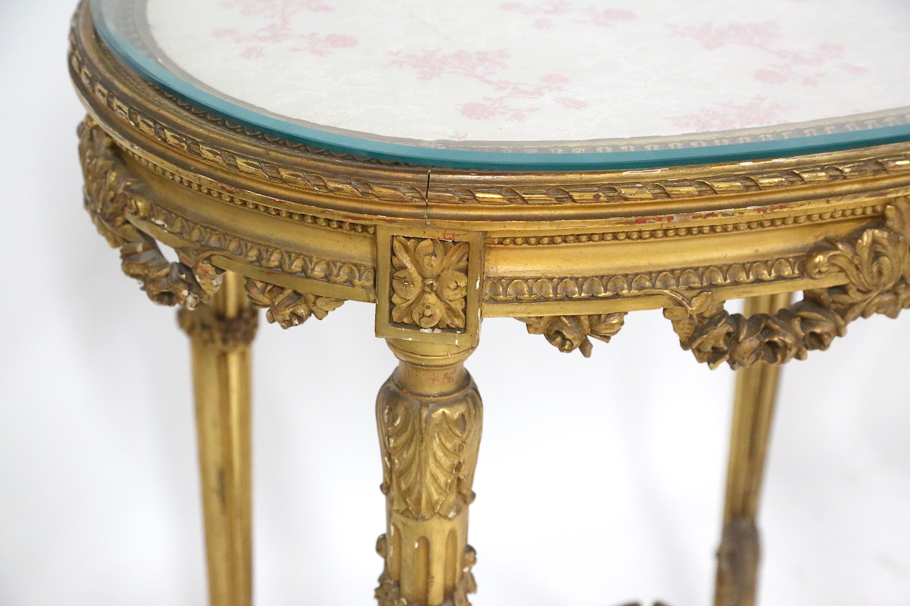 A LATE 19TH CENTURY FRENCH LOUIS XVI STYLE GILTWOO - Image 5 of 5