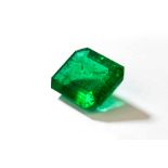 An emerald ring