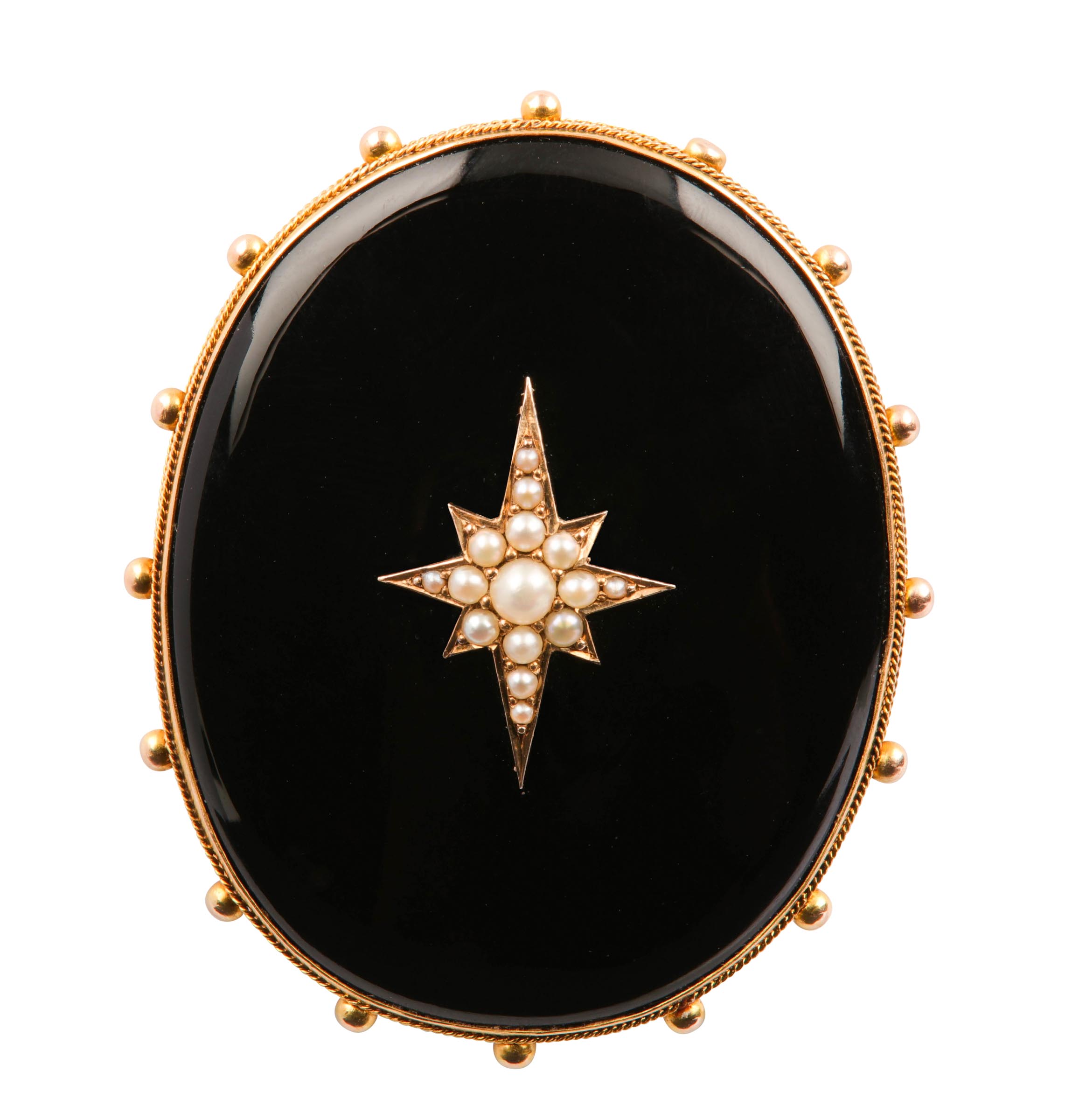 A group of 19th century mourning jewellery - Image 2 of 9