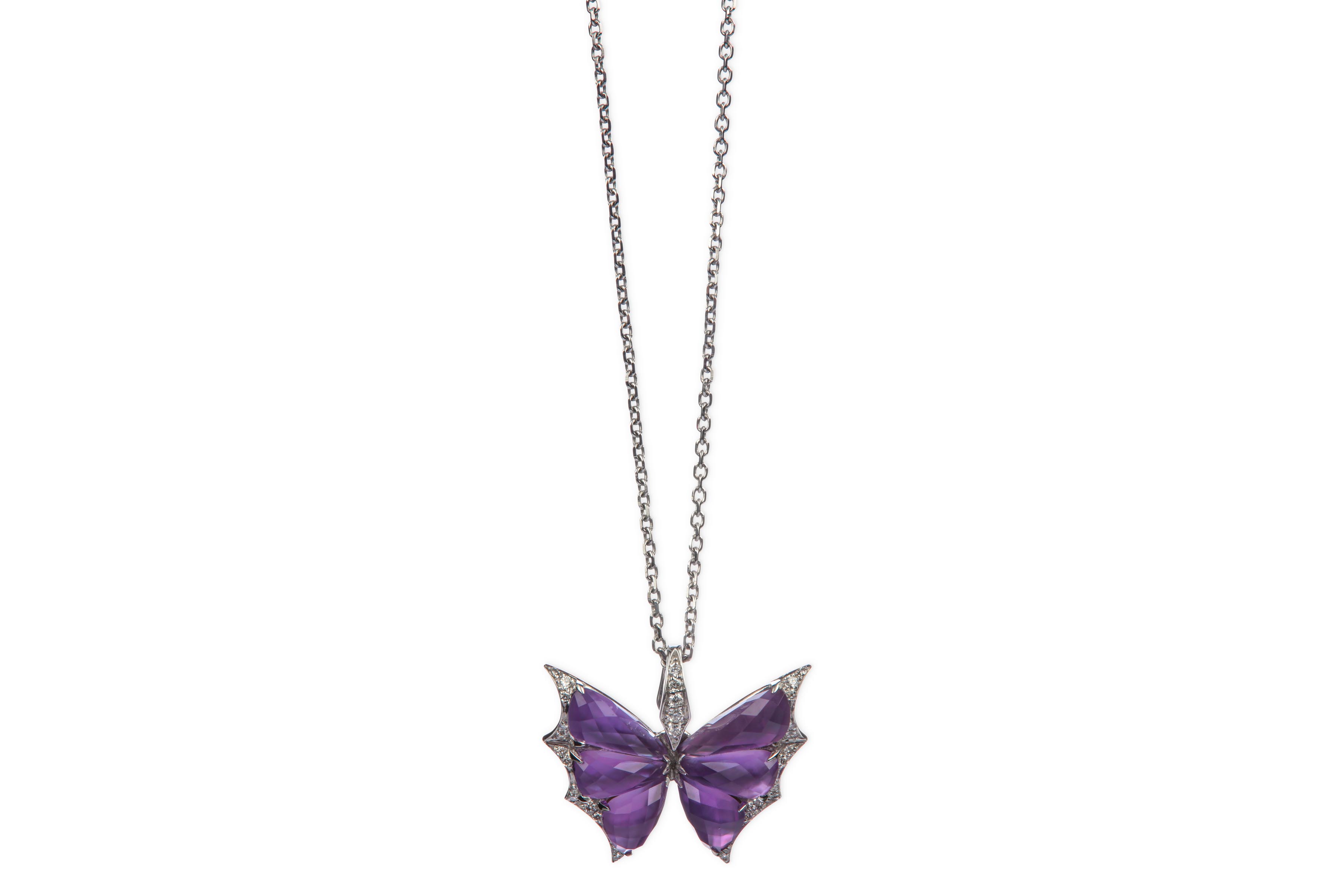 A 'Fly By Night' gem-set pendant necklace, by Step - Image 2 of 2