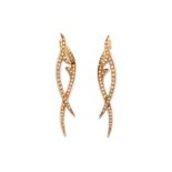 A pair of diamond 'Thorn' drop earrings, by Stephen Webster