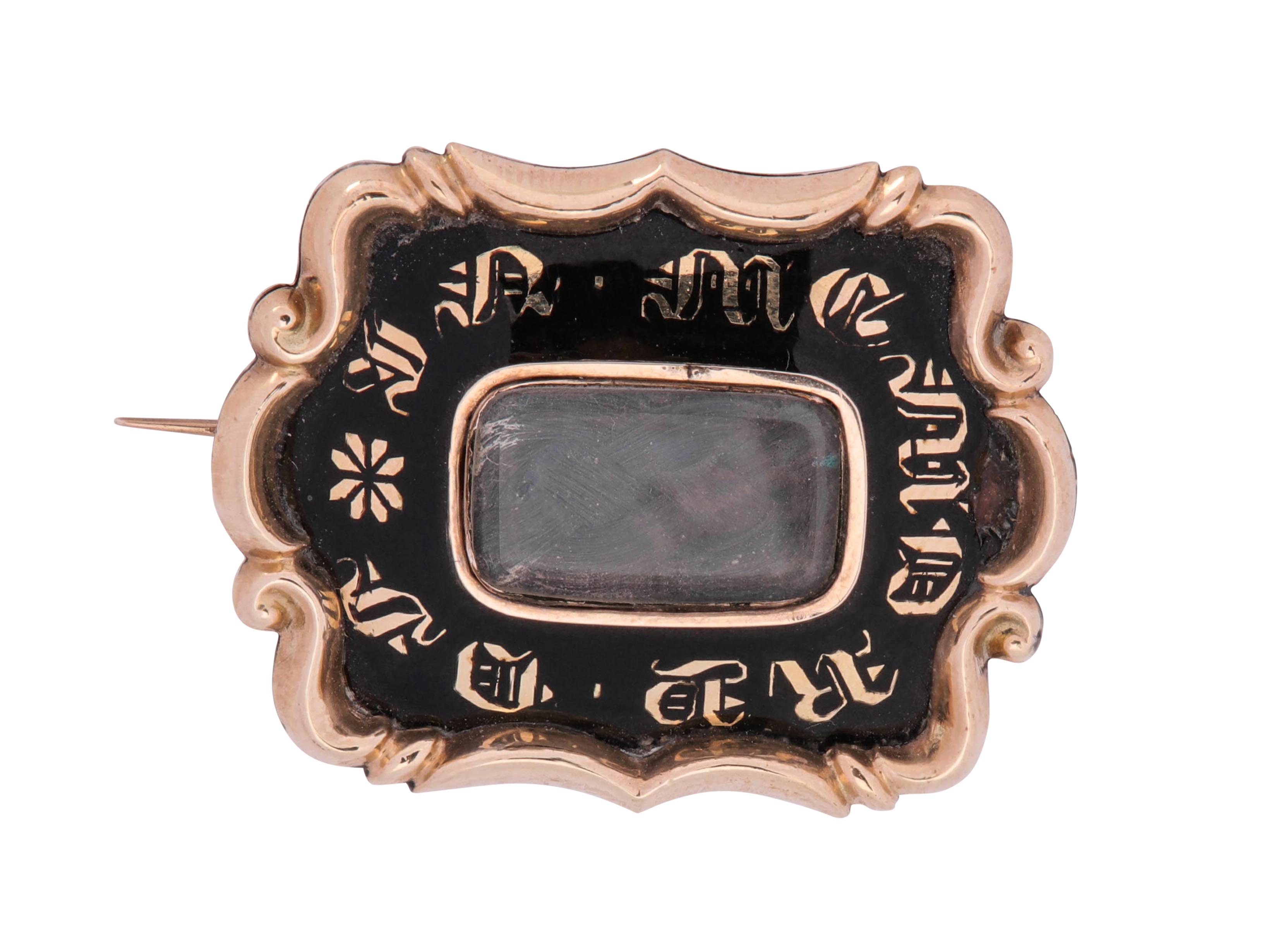 A group of 19th century mourning jewellery - Image 9 of 9