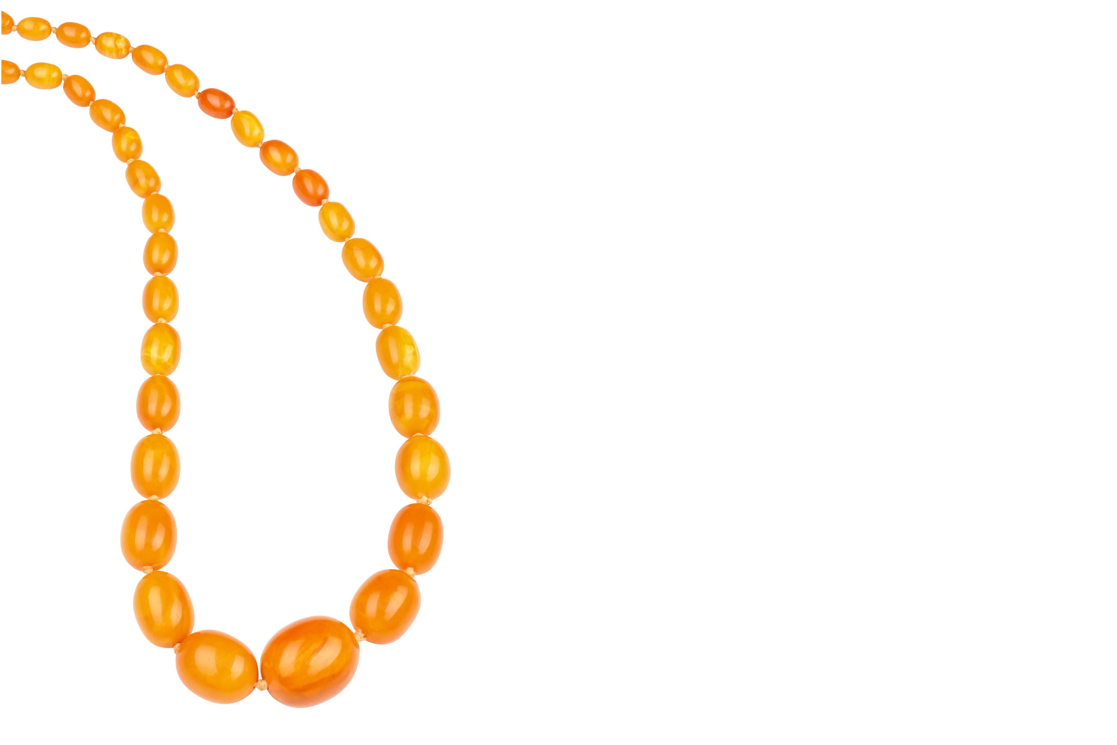 An amber necklace