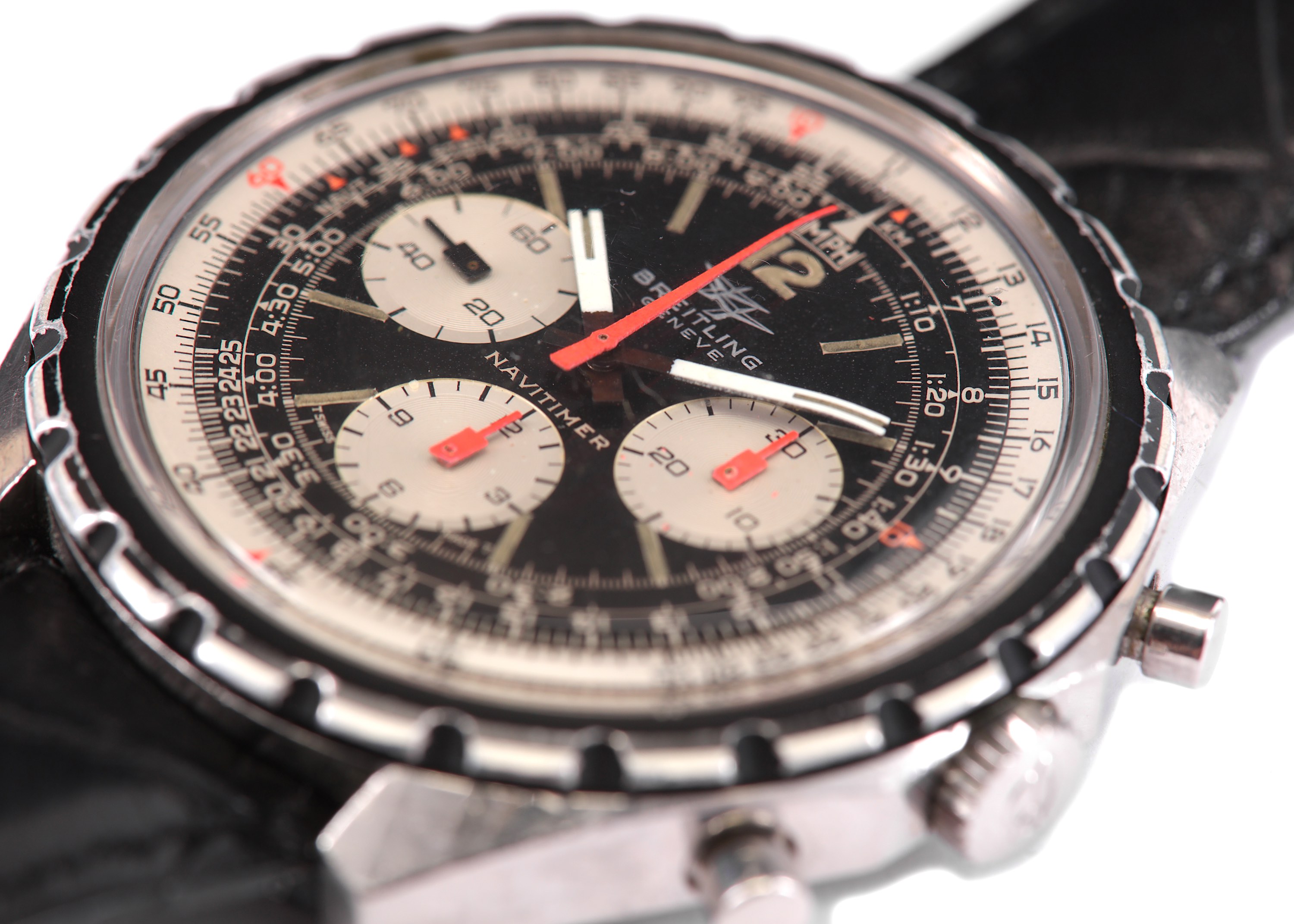 BREITLING. A OVERSIZED STAINLESS STEEL MANUAL WIND CHRONOGRAPH WRISTWATCH. Date: Circa 1967. - Image 5 of 6