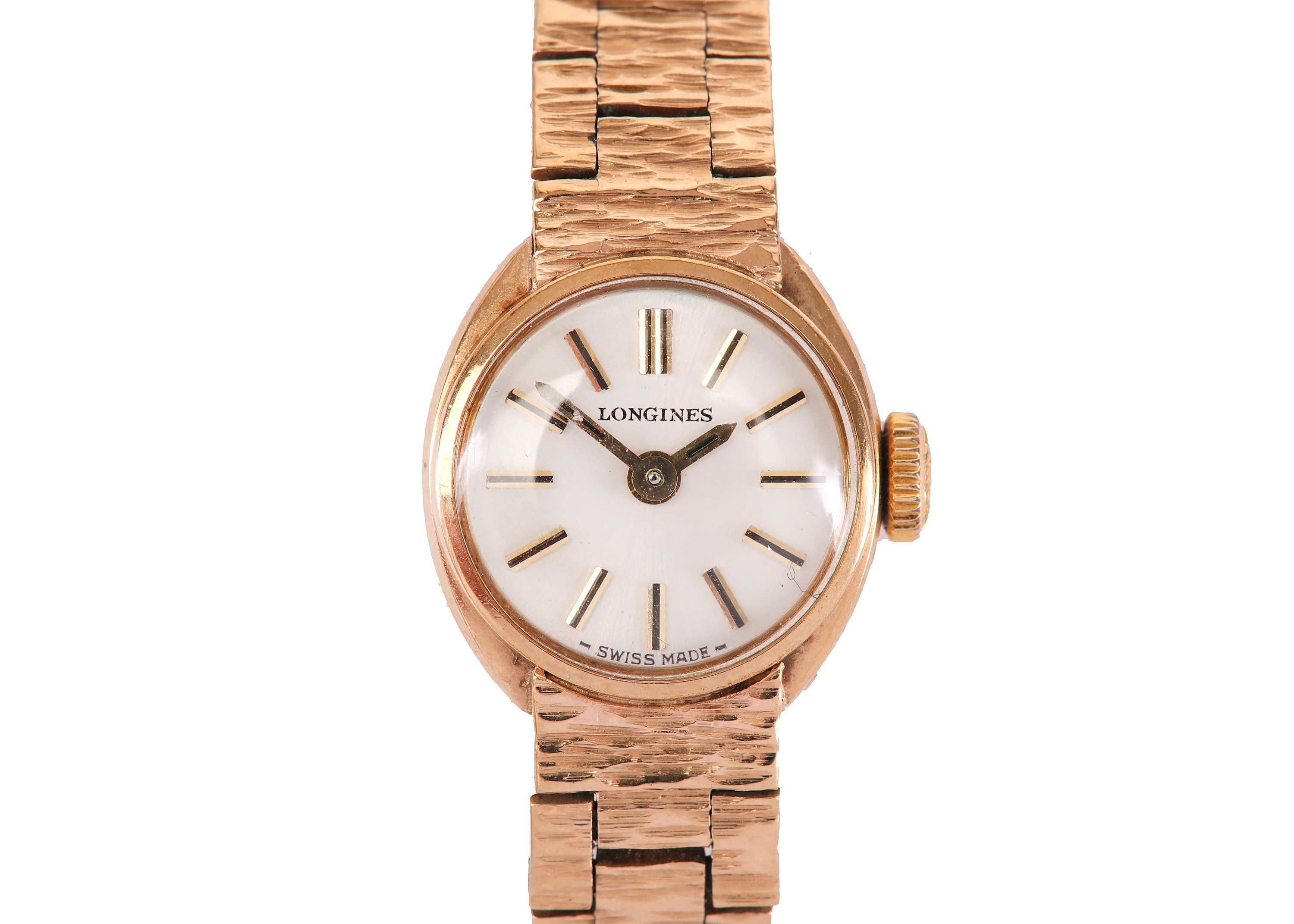 LONGINES. AN 9K GOLD MANUAL WIND BRACELET WATCH. Serial number: 62739. Date: 1972. Movement: Signed, - Image 7 of 7