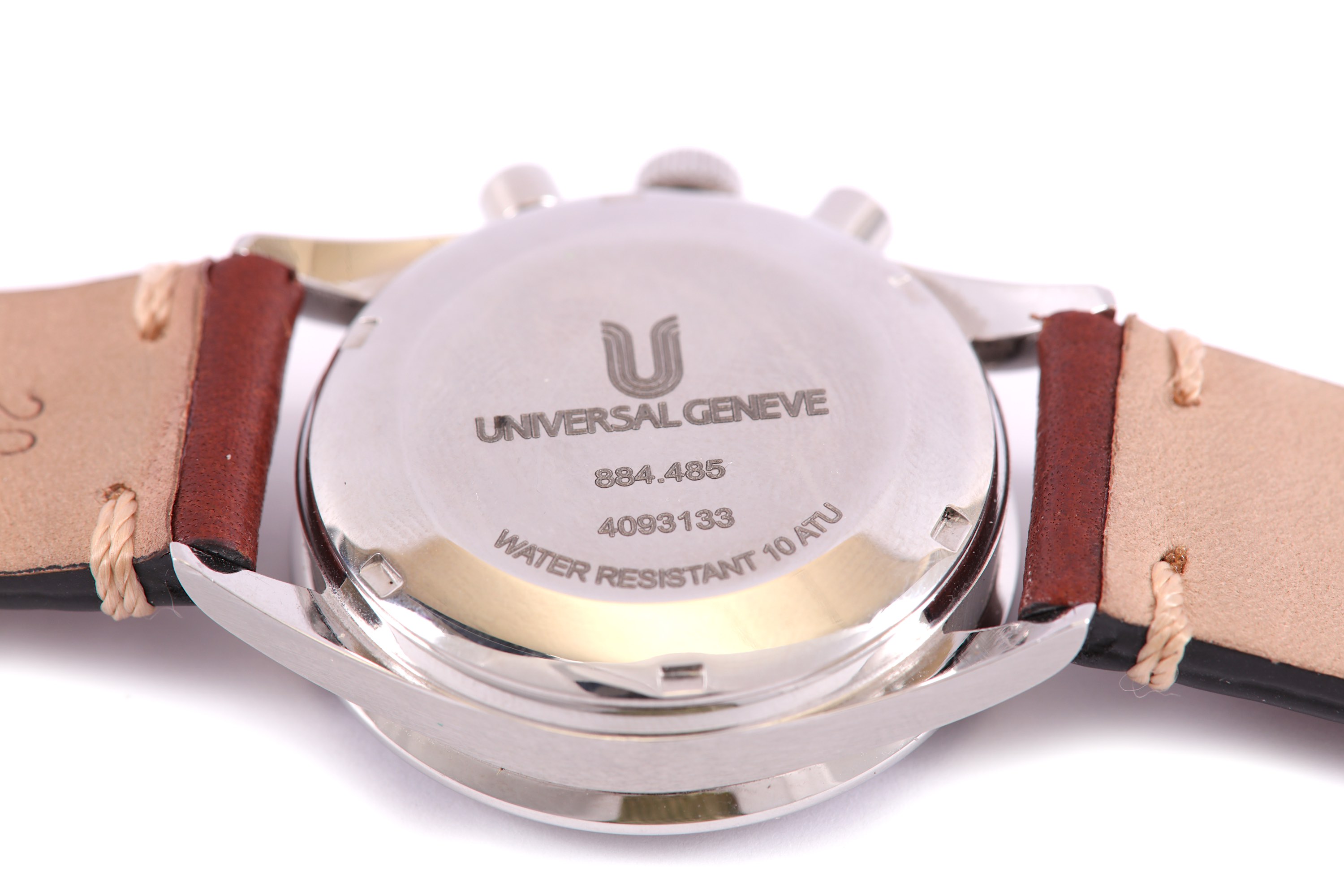 UNIVERSAL. A GENTS STAINLESS STEEL CHRONOGRAPH WRISTWATCH. Model: Compax. Reference/Serial number: - Image 3 of 5