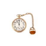 WALTHAM. A 10K GOLD FILLED POCKET WATCH. Date: Circa 1930’s.  Case reference: 9653551  Movement: A.
