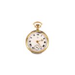 LIP. AN 18K GOLD FOB WATCH.  Date: Circa 1900’s.  Case reference: 478840 . Movement: Manual, lever