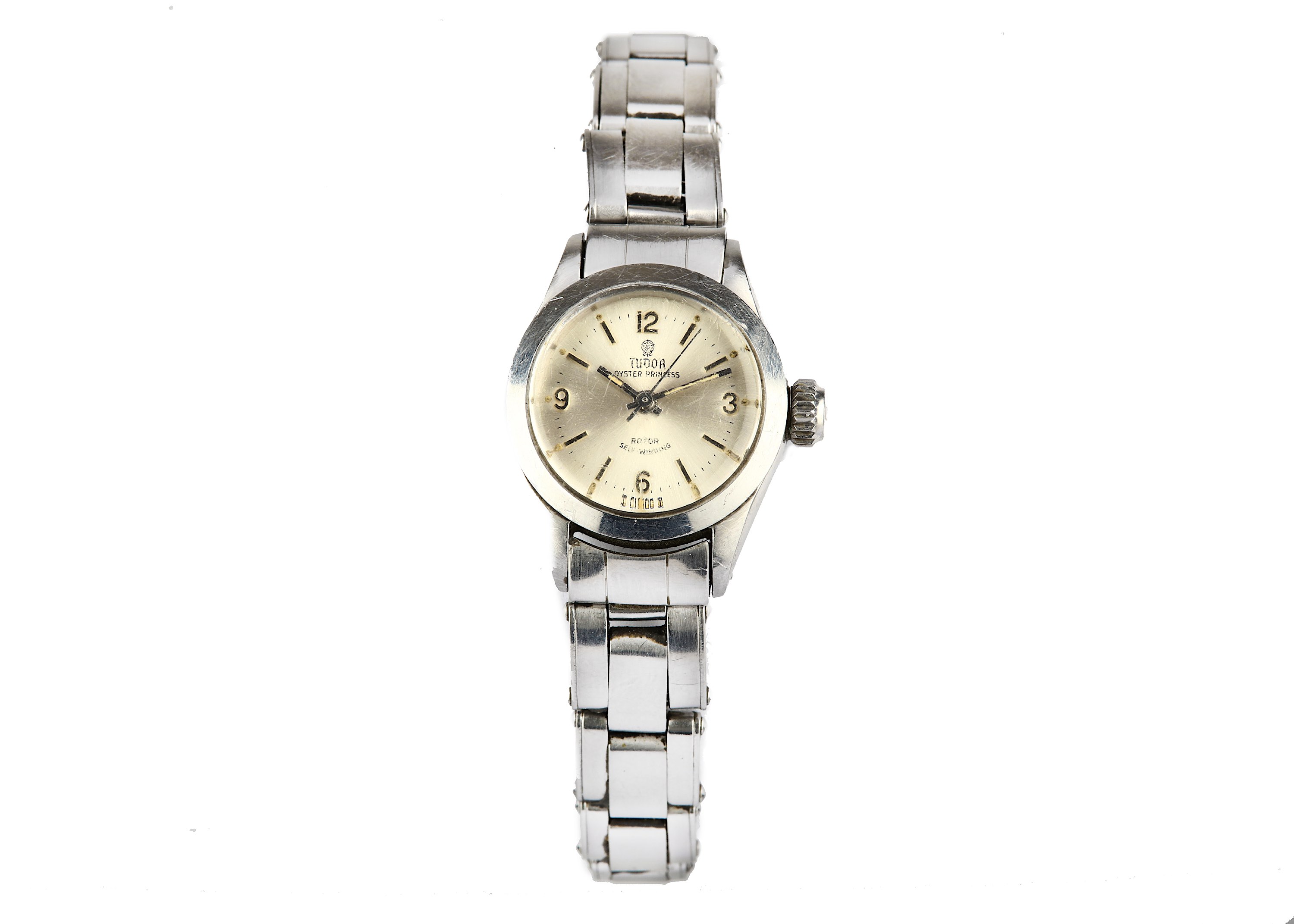 TUDOR. A STAINLESS STEEL AUTOMATIC BRACELET WATCH.  Model: Oyster Prince. Date: 1960’s. Movement: