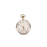 OMEGA. A SILVER GRAND PRIX POCKET WATCH.  Date: Circa 1900’s.  Case reference: 3723860.  Movement: