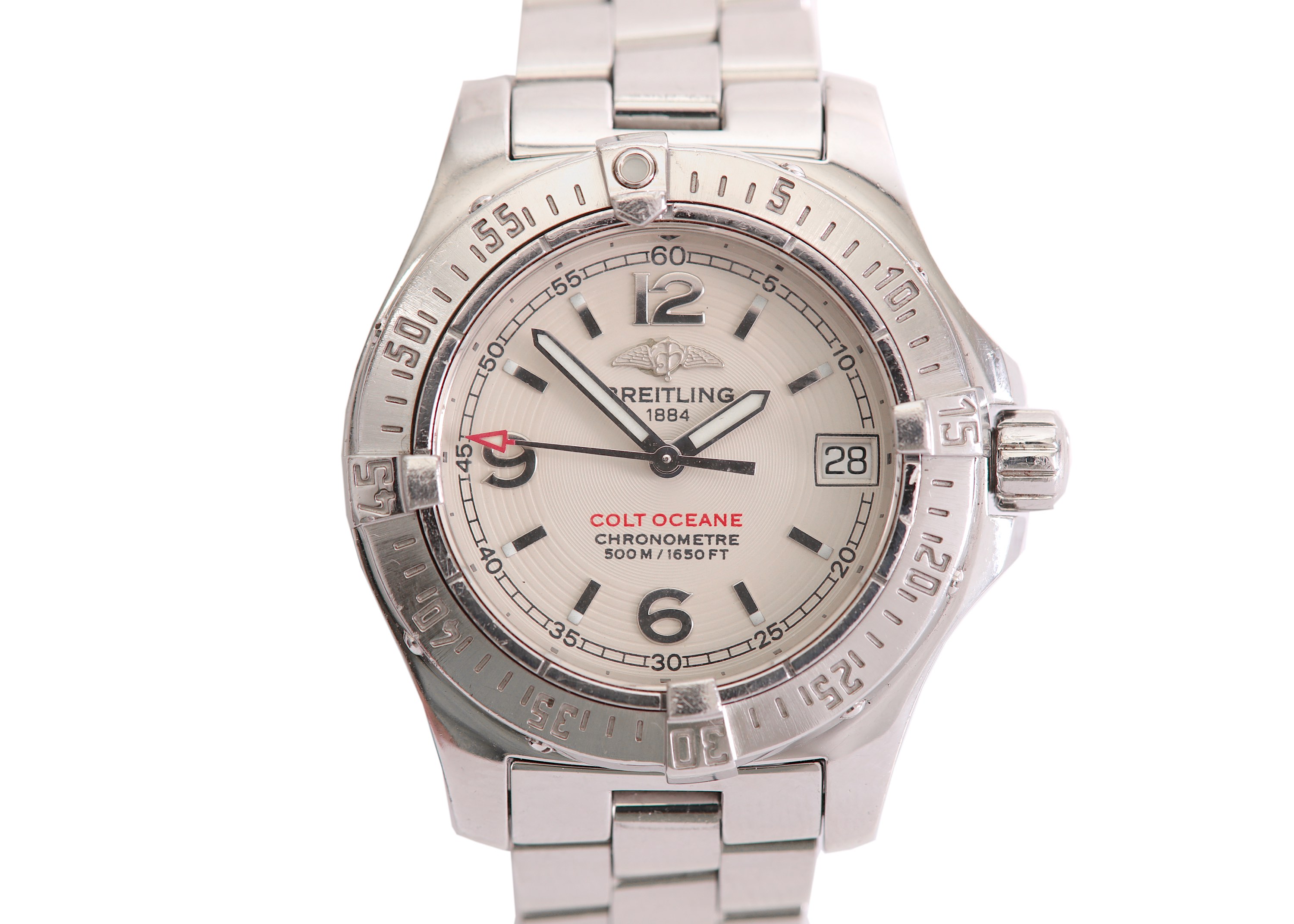 BREITLING. A STAINLESS STEEL QUARTZ CALENDAR BRACELET WATCH.  Model: Colt Ocean. Reference: - Image 2 of 6