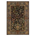AN EXTREMELY FINE PART SILK ISFAHAN RUG, CENTRAL PERSIA approx: 5ft.7in. x 3ft.8in.(170cm. x 112cm.)