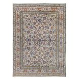 A KASHAN CARPET, CERNTRAL PERSIA approx: 13ft.10in. x 9ft.10in.(422cm. x 299cm.) The ivory field
