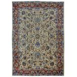 A TABRIZ CARPET, NORTH-WEST PERSIA approx: 12ft.11in. x 9ft.5in.(394cm. x 286cm.) The ivory field