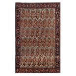 A FINE SENNEH RUG, WEST PERSIA approx: 8ft. x 8in. x 5ft.7in.(264cm. x 170cm.) This kilim has very