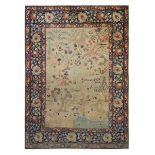 AN ANTIQUE TABRIZ RUG, NORTH-WEST PERSIA approx: 6ft.2in. x 4ft.7in.(188cm. x 140cm.) Unusual design