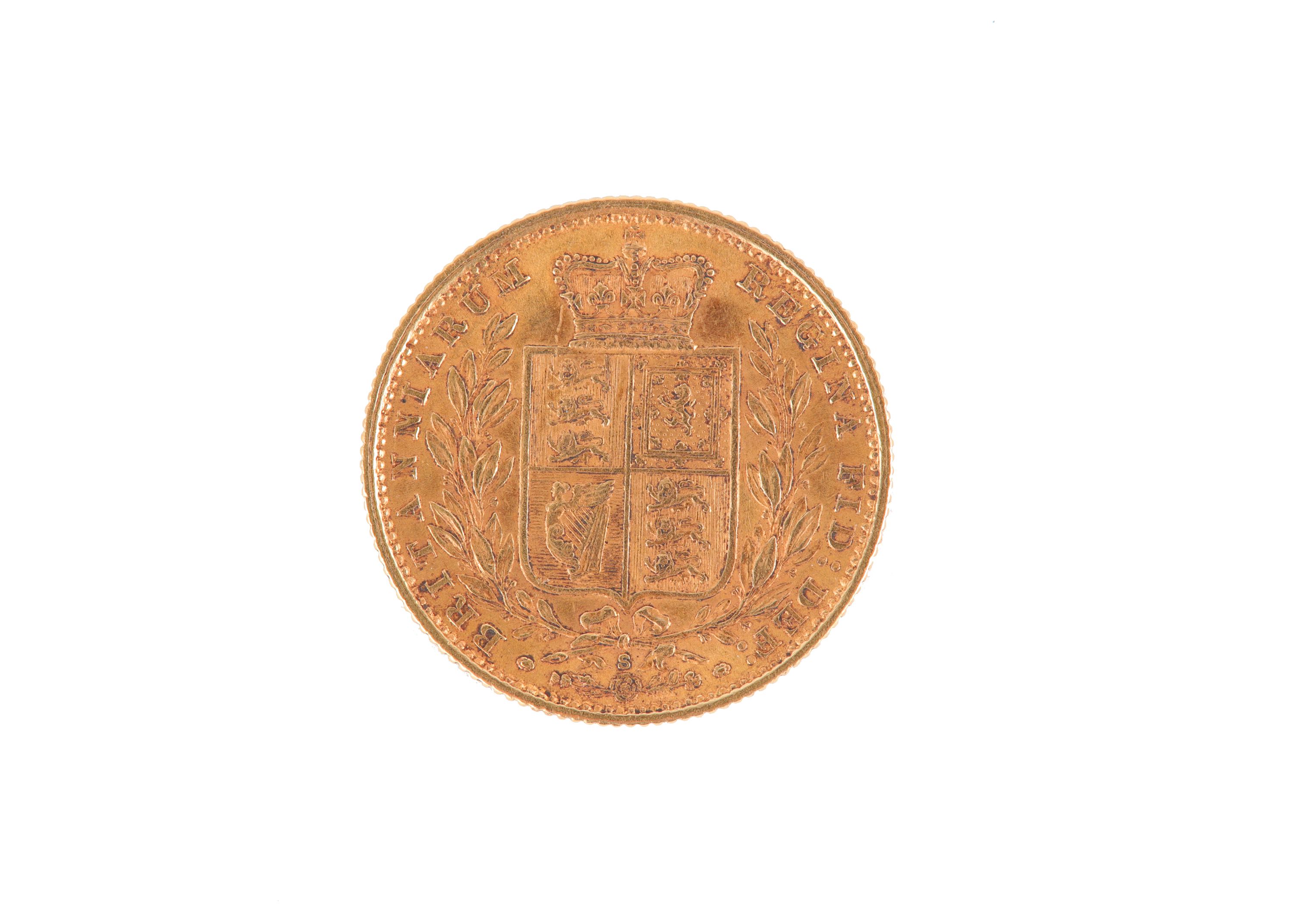 A Victorian gold Sovereign, dated 1884, Sydney mint, 22mm diameter