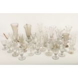 A very large collection of early English glassware, 18th and 19th Century, to include various