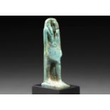 AN EGYPTIAN FAIENCE AMULET OF THOTH Late Period, c