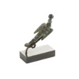 A GALLO-ROMAN BRONZE FIBULA IN THE FORM OF A FLYING BIRD Circa 2nd - 3rd Century A.D. Depicted in